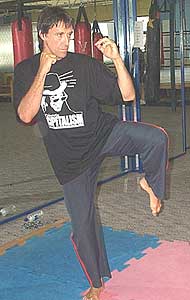 Sean Bowring - Topshape Fitness - Wearing Celebrate Capitalism (tm) T-shirt