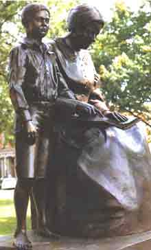 Thomas Edison with mother